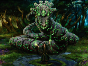 Artifact Creature MTG Magic Throne of Eldraine Stonecoil Serpent FOIL