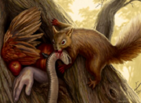 ravenous squirrel art